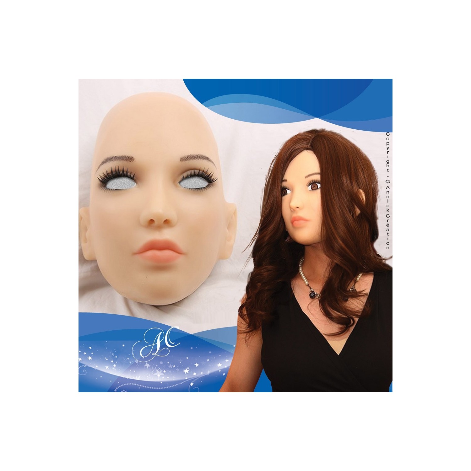 Masque réaliste en silicone, un look féminin Masque réaliste en silicone, un look féminin