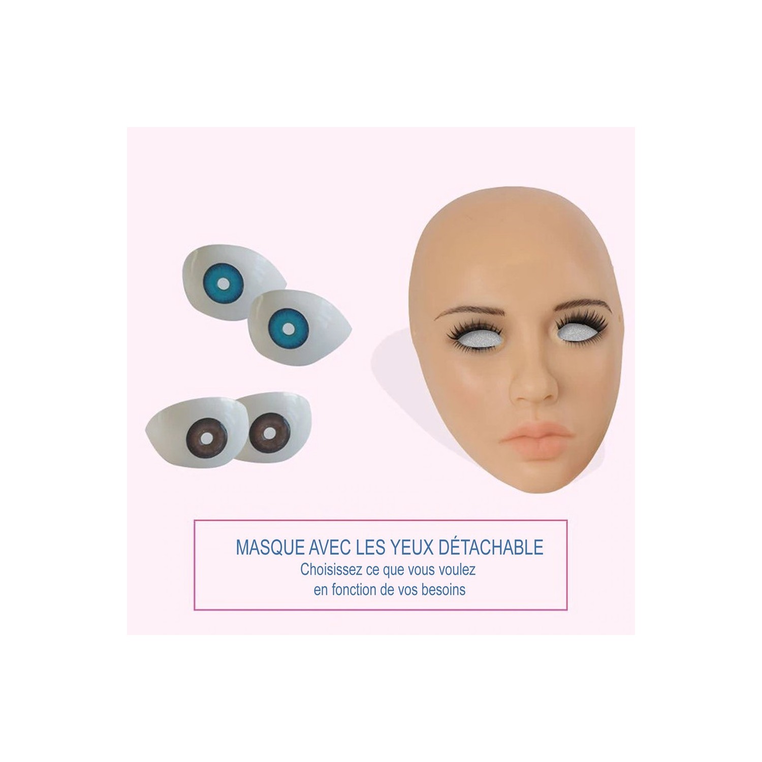 Masque féminin en silicone, une jeunesse magique