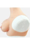 Buste faux seins, col haut, Bonnet C