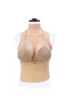 Buste long faux seins col haut, bonnet D