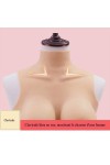 Buste long faux seins col haut, bonnet D