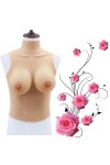 Buste long faux seins col haut, bonnet D