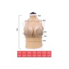 Buste long faux seins col haut, bonnet D