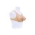 Buste faux seins, 100% silicone encolure ronde, Bonnet C