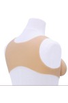 Buste faux seins, 100% silicone encolure ronde, Bonnet C