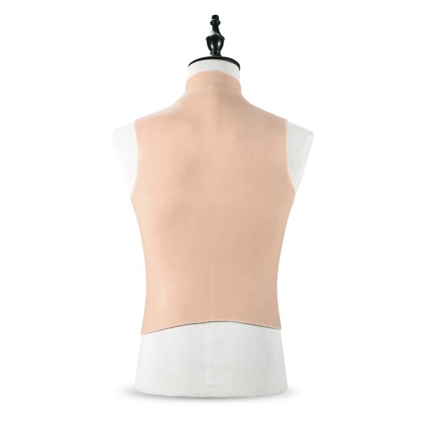 Buste long faux seins col haut, bonnet C-D