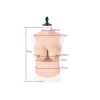Buste long faux seins col haut, bonnet C-D