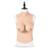 Buste long faux seins col haut, bonnet C-D