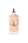 Buste long faux seins col haut, bonnet C-D