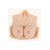 Buste faux seins bonnet élastique coton, col haut