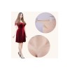 Buste faux seins bonnet élastique coton, col haut