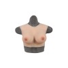 Buste fausse poitrine, bonnet D, 100% silicone