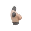 Buste fausse poitrine, bonnet D, 100% silicone
