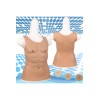 Buste masculin long, 100 % silicone