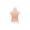 Buste long faux seins, col haut, Bonnet E