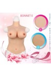 Buste long faux seins, col haut, Bonnet E