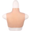 Ensemble buste faux seins, col haut+boxer silicone