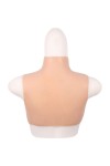 Ensemble buste faux seins, col haut+boxer silicone