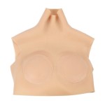 Ensemble buste faux seins, col haut+boxer silicone