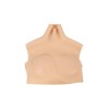 Ensemble buste faux seins, col haut+boxer silicone