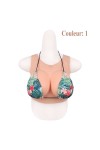 Buste faux seins, silicone pour la saison estivale, bonnet B-C-D-E-G