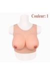 Buste faux seins, silicone pour la saison estivale, bonnet B-C-D-E-G