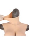 Combinaison faux seins en silicone