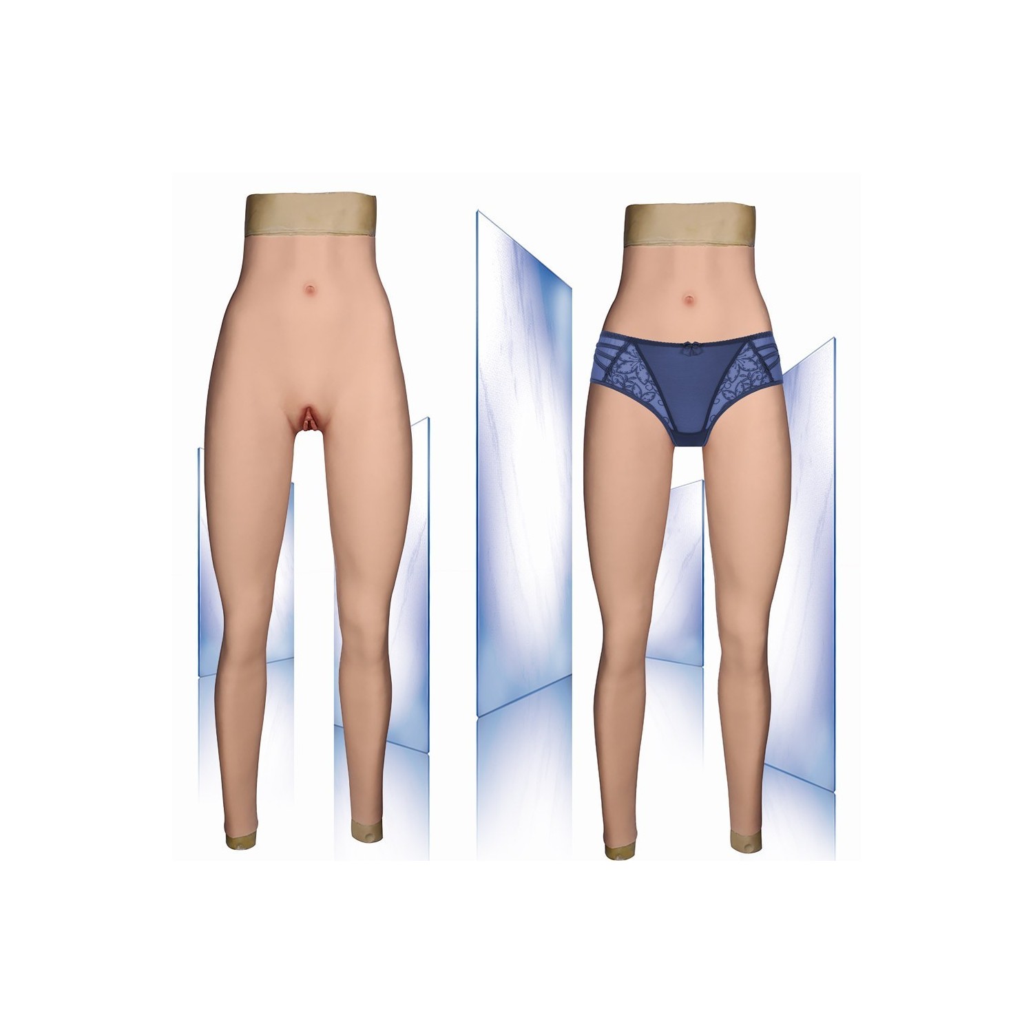 Legging réaliste en silicone, pour les trangenres