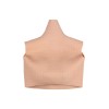 Buste faux seins réaliste, en silicone, col haut