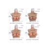 Buste faux seins réaliste, en silicone, col haut
