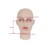 Masque féminin  en silicone, tête pleine