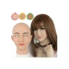 Masque réaliste en silicone, tête pleine