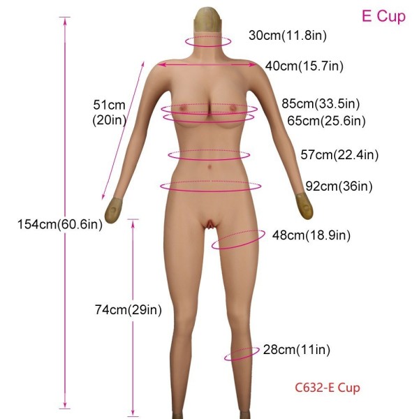 Combinaison intégrale faux seins, nouveau desing