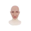 Masque féminin réaliste tête pleine, haut de gamme
