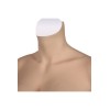 Buste faux seins new design, en silicone, col haut