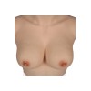 Buste faux seins new design, en silicone, col haut