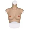 Buste faux seins new design, bonnet B, col haut