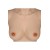Buste faux seins new design, bonnet B, col haut
