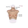 Buste faux seins new design, bonnet B, col haut