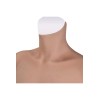Buste long faux seins new design, col haut