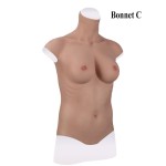 Buste long faux seins new design, col haut