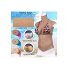Buste long faux seins new design, col haut