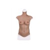 Buste long faux seins new design, col haut
