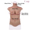 Buste long faux seins new design, col haut