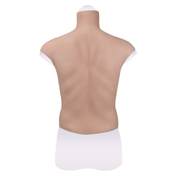 Buste long faux seins new design, col haut