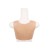 Buste faux seins, encolure ronde, 100% silicone