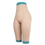 Panty taille haute faux vagin, en silicone