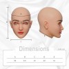 Masque féminin tête pleine, un visage réaliste