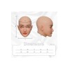 Masque féminin tête pleine, un visage réaliste