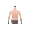 Buste faux seins manches longues, col haut, bonnet D
